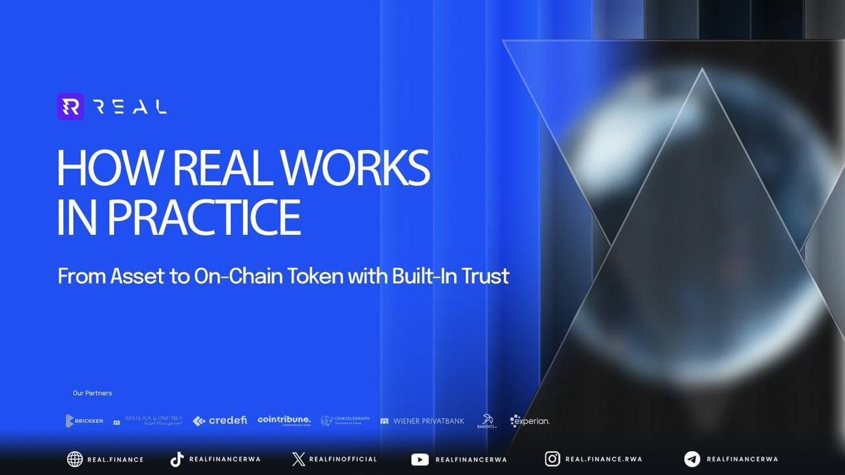 Traditional finance runs on paperwork ,<a href="/RealFinOfficial/">Real</a> runs on proof.

Its On-chain validators keep every asset, insurer and assessor transparent with trust earned through results not promises.

They’re making real-world assets truly reliable and transparent.
#RWA