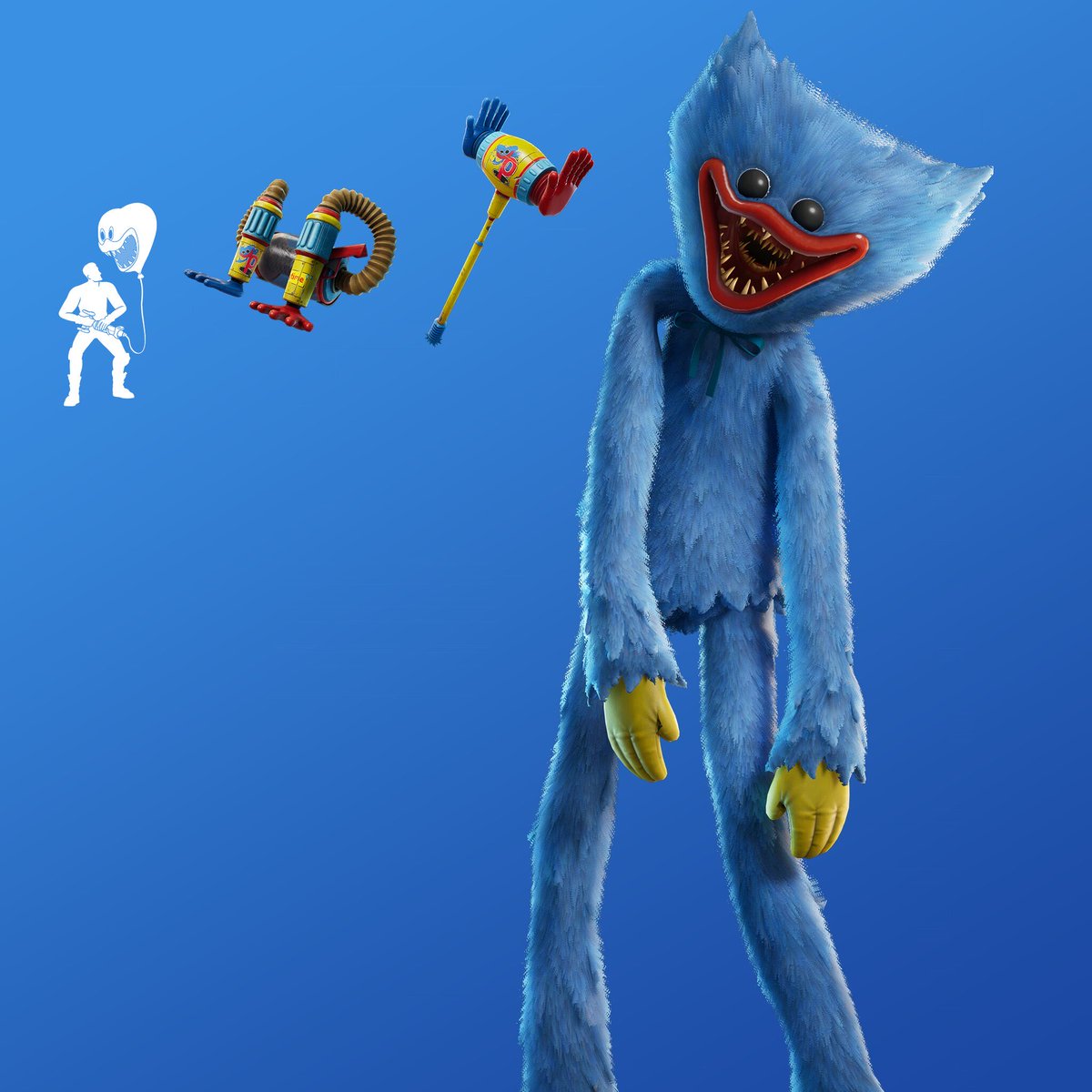 Like this tweet and reply if you want 13,500 V-Bucks to get the Fortnite POPPY PLAYTIME HUGGY WUGGY SKIN that’s out tonight!