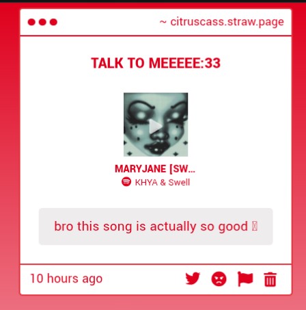 Cass (@citruscass) on Twitter photo I will go listen to it:333
citruscass.straw.page I will go listen to it:333
citruscass.straw.page