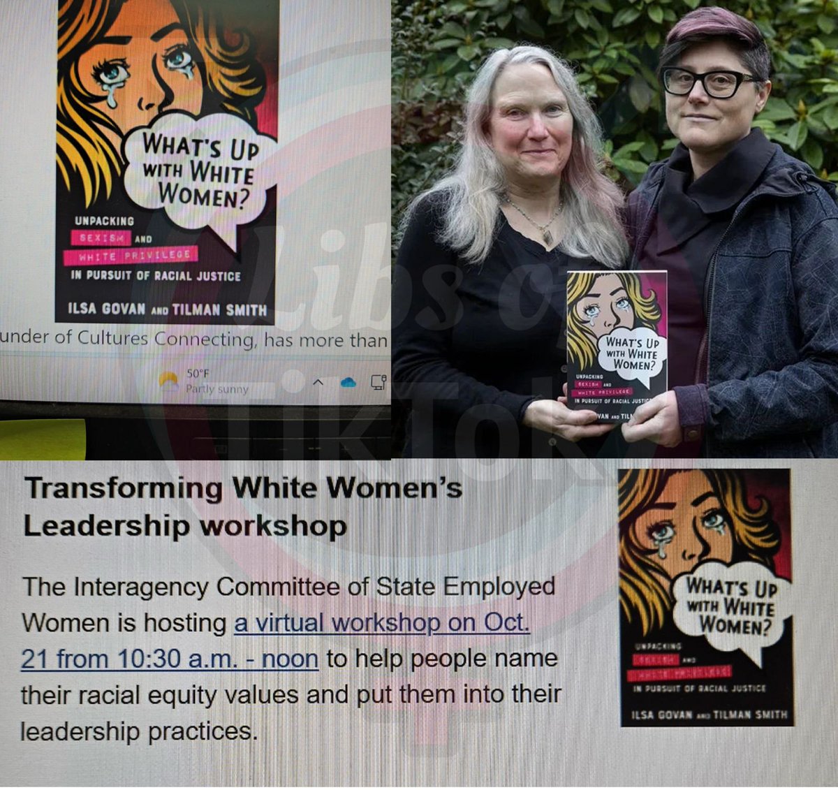 libsoftiktok's tweet image. TAXPAYER FUNDED ANTI-WHITE RACISM

The Washington State Department of Health is reportedly promoting a seminar called “What’s up with White Women,” focused on “unpacking sexism and white privilege in pursuit of racial justice.”

A source who attended the event told us that the…