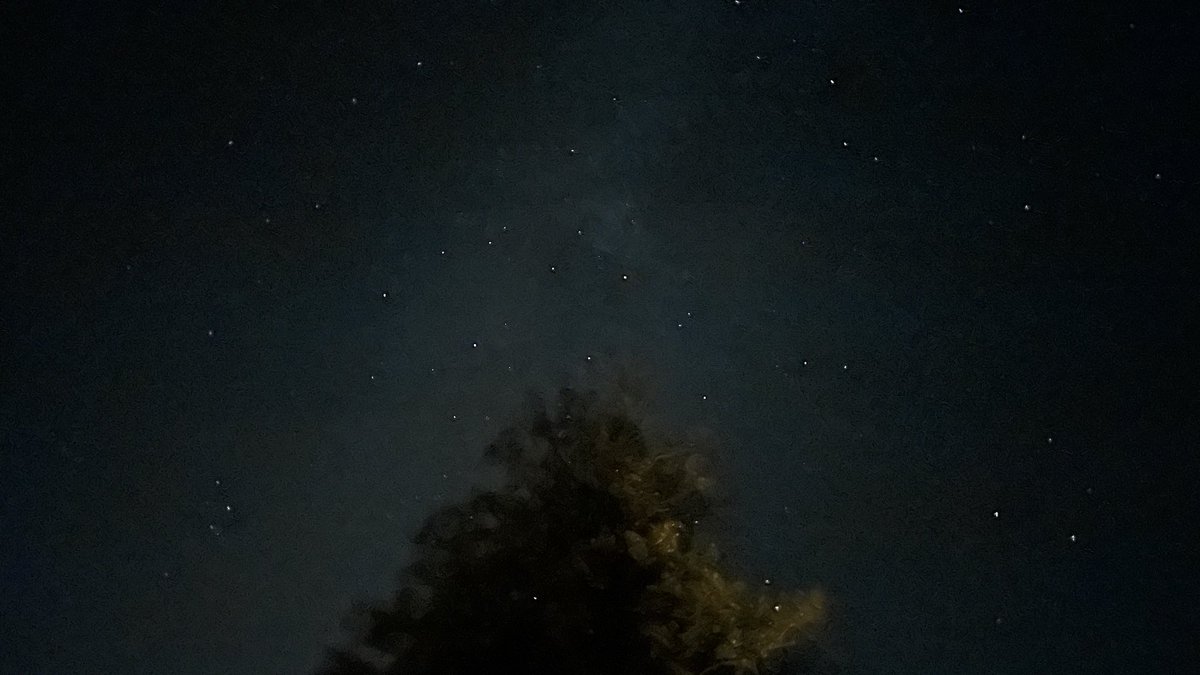 Star-filled Norfolk night inland tonight.