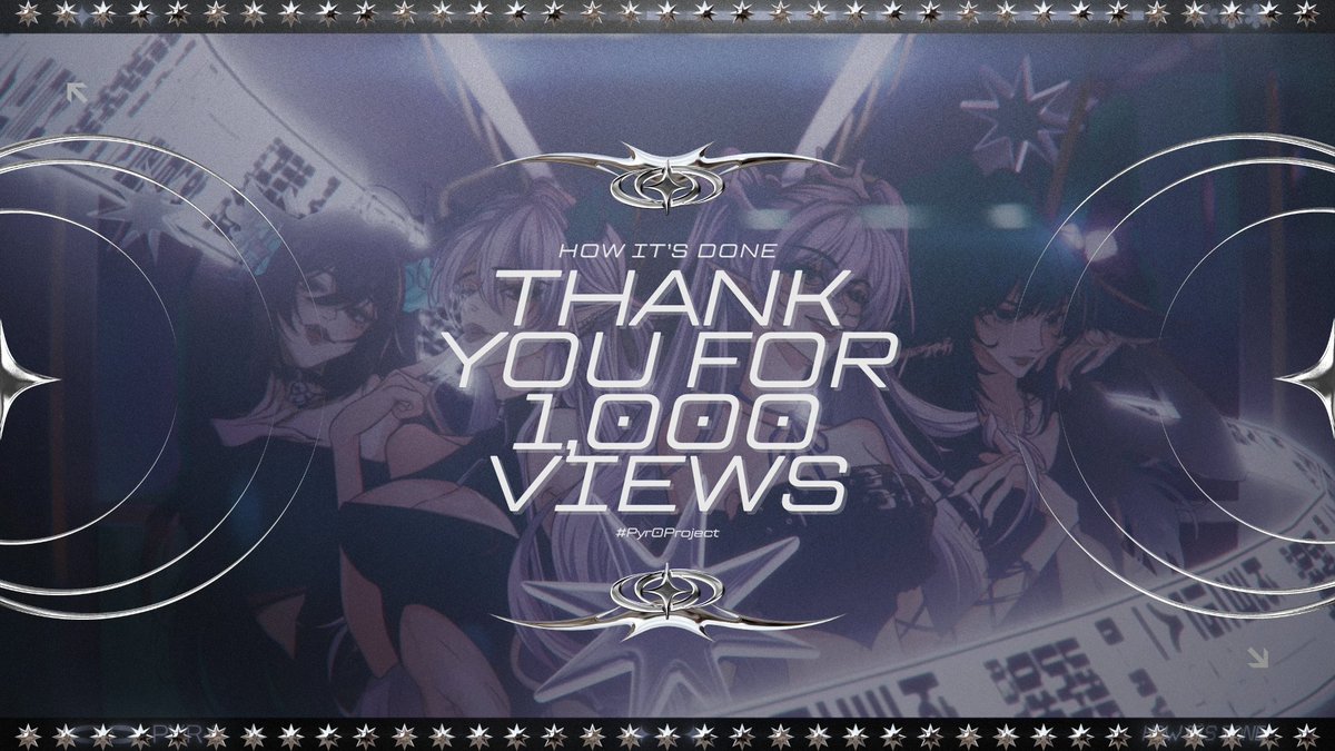 PYR_0OFFICIAL's tweet image. ✦ THANK YOU FOR 1,000 VIEWS ✦
Thank you so much for your support on our debut cover release! We've just surpassed 1k views on YouTube!
We couldn't have done this without the support you all have given us, so, genuinely, thank you so much🖤🔥
#Pyr0Project #Pyr0Debut