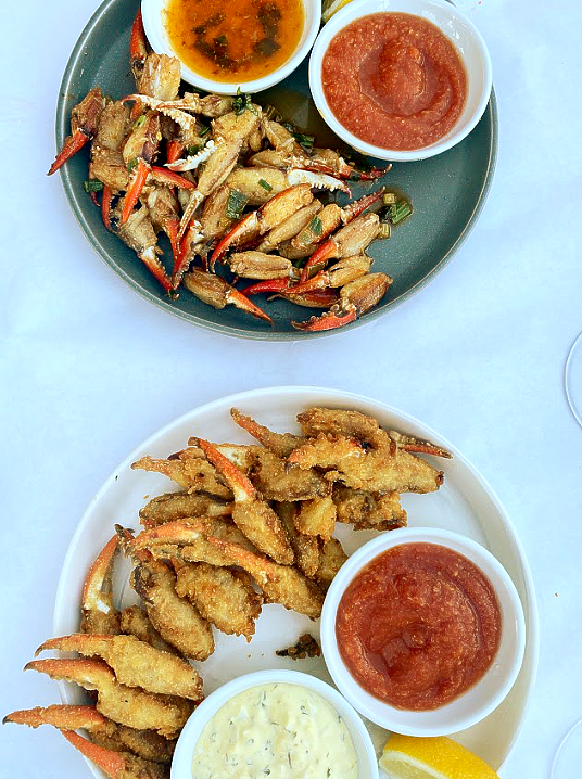 We've got a taste for crab claws... and an urge to eat them specifically on the patio at Vino. Any one else? We'd love to have you this and any Merry Monday, when the apps and wines are a special price! :)