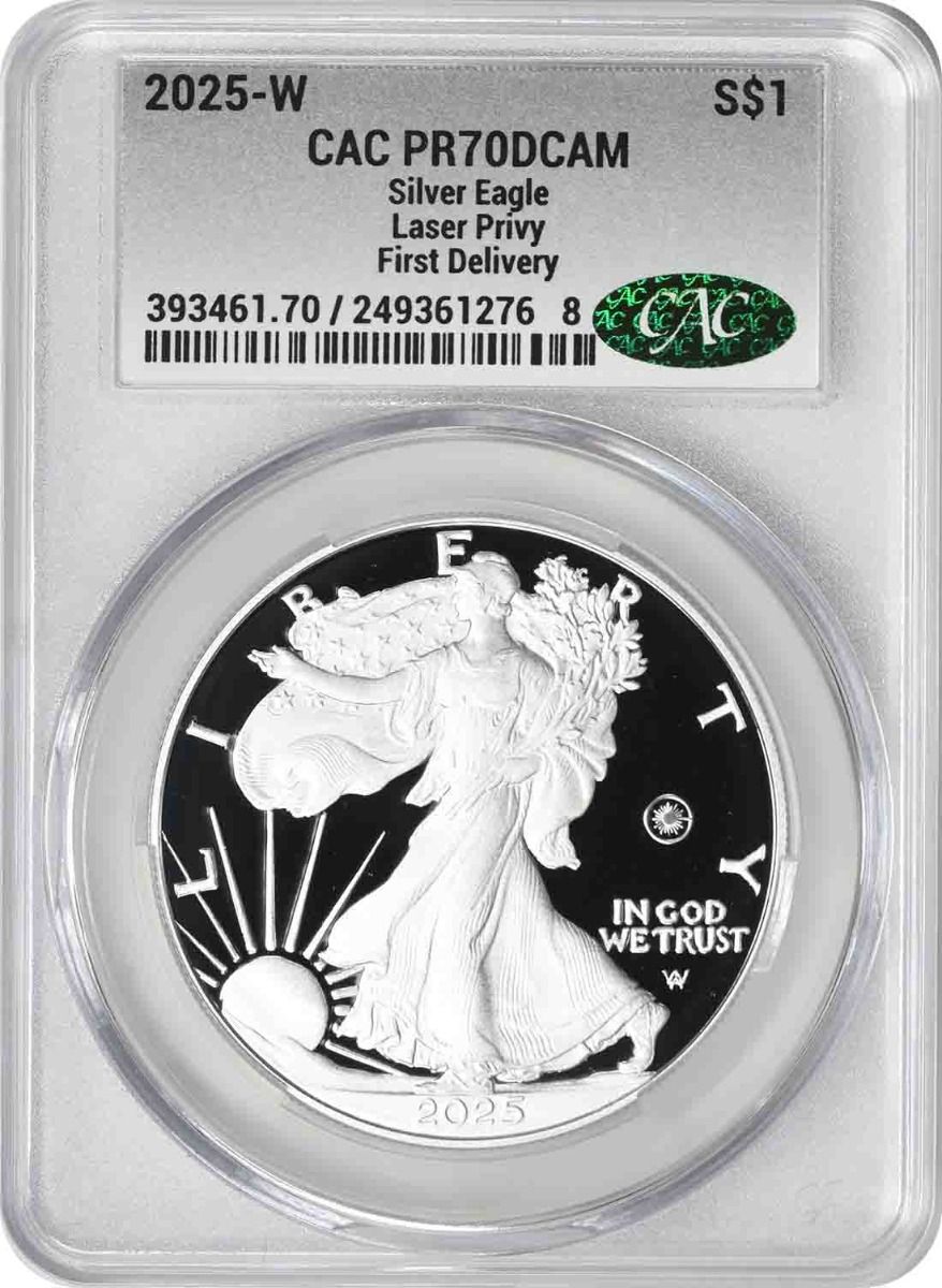 LCCoins's tweet photo. Discover the 2025 American Silver Eagles at L&amp;C Coins! Don’t miss out on the newest US Mint Releases of these exciting series. Shop the 2025-S and Laser Privy releases today. Act fast and secure yours now! Click Here: https://t.co/946czeNoD7 #SilverEagles #USMint #Coins https://t.co/2aj6n49tYF