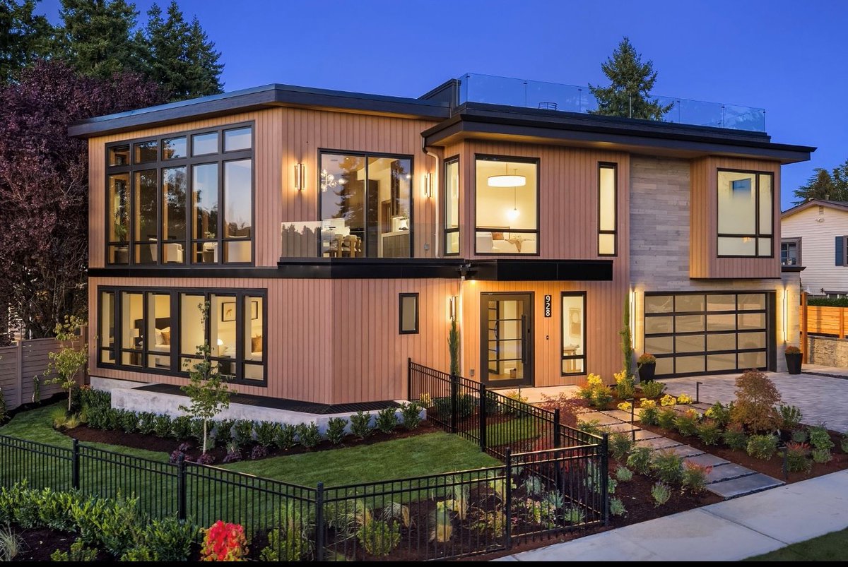 ACRE Shiplap siding by Mirikeen Homes brings this 📍 Kirkland, WA home to life. Stained in ACRE PPG Amory for a natural, timeless look. Want your own piece of ACRE? Order a sample through the link in bio or by visiting Modern-Mill.com 🏠