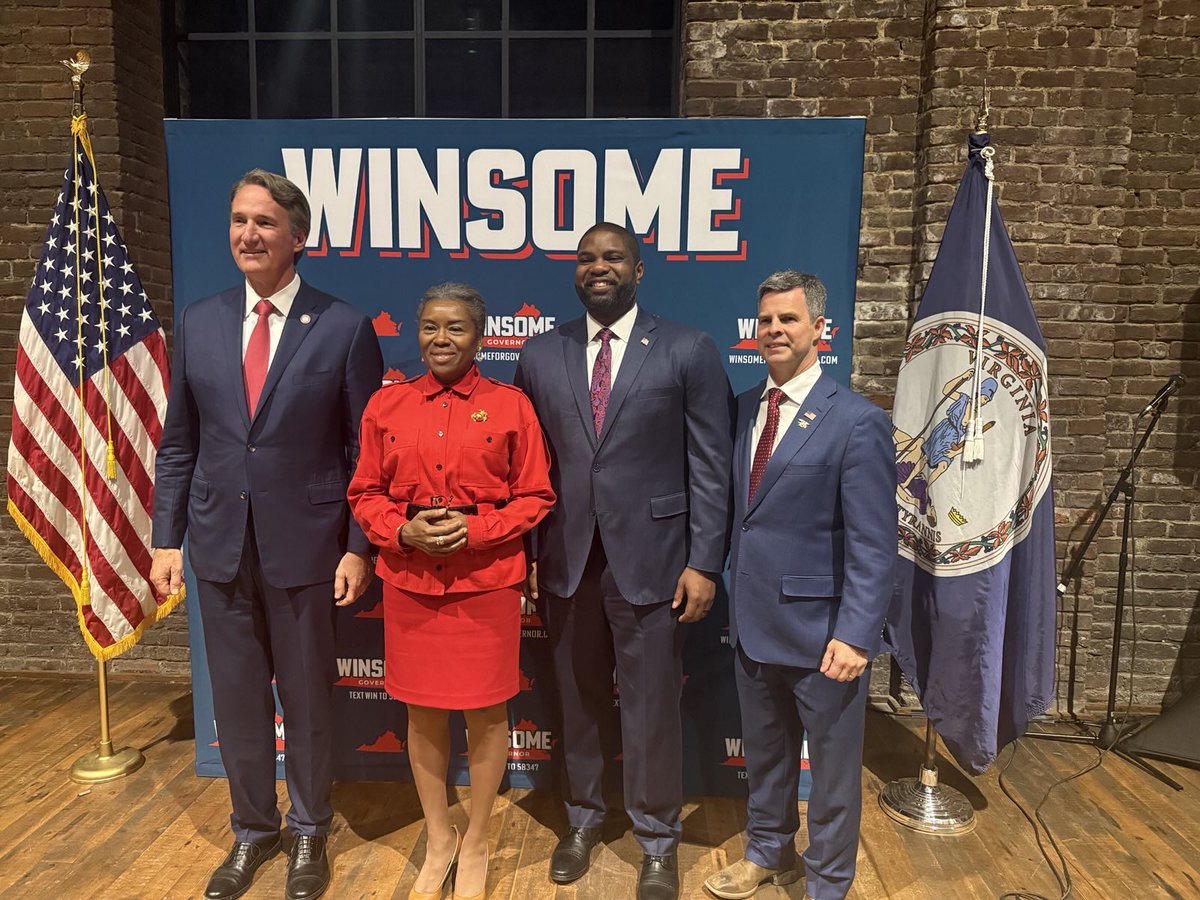 ByronDonalds's tweet image. Virginia, your job is SIMPLE.
✅Vote early
✅Vote @winwithwinsome
✅Vote @GOP DOWN-BALLOT
✅Get your friends & family to the polls
✅Help turn-out low-propensity voters
There are LESS THAN 2 WEEKS LEFT until Election Day 2025.
Together, we will KEEP THE COMMONWEALTH RED🇺🇸