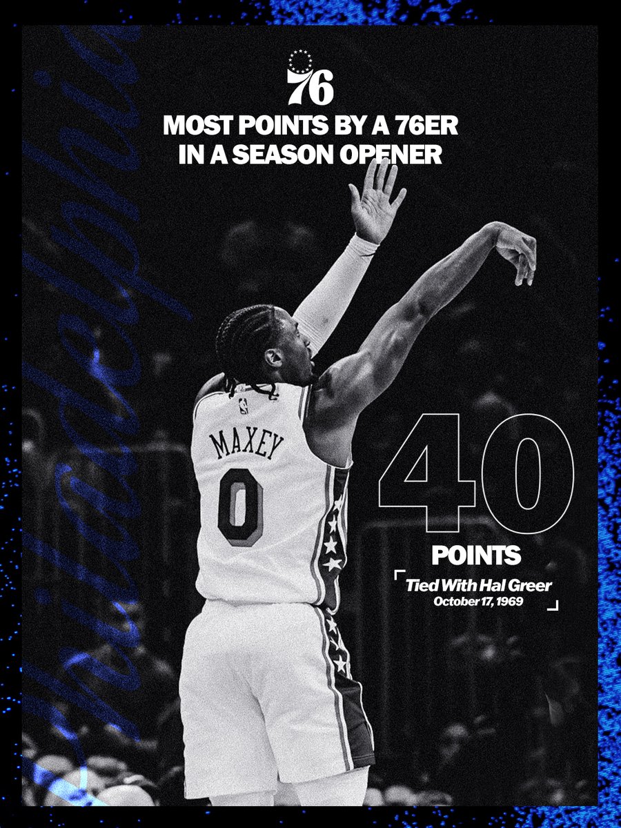 his 7️⃣ threes were also a franchise record in a season opener. 
