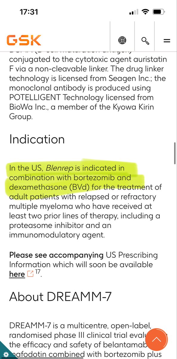 Bethfaiman's tweet photo. #belantamab is finally approved in at least 2 prior lines of therapy! #mmsm #myeloma https://t.co/6i5ZfG2yby