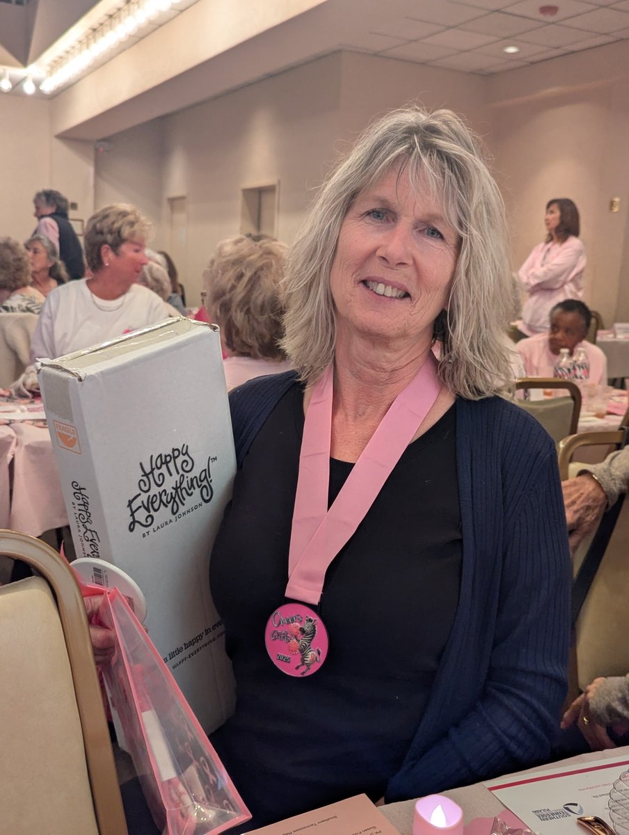 Today, the women at the office headed to LewLew's Cheer's for the Girls event held at First National Bank in celebration of Breast Cancer Awareness Month! We had a great time hearing from the guest speaker, enjoying a fantastic lunch, and honoring one of our own! 🩷