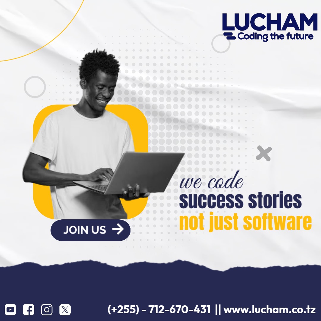 lucham_tz's tweet image. #lucham_tz #softwarwengineer #softwaredeveloper #techhouse #techtanzania #tech #technology visit lucham.co.tz @lucham_tz @lucham_tz @CodingTheFuture