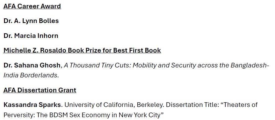 Association for Feminist Anthropology tweet media