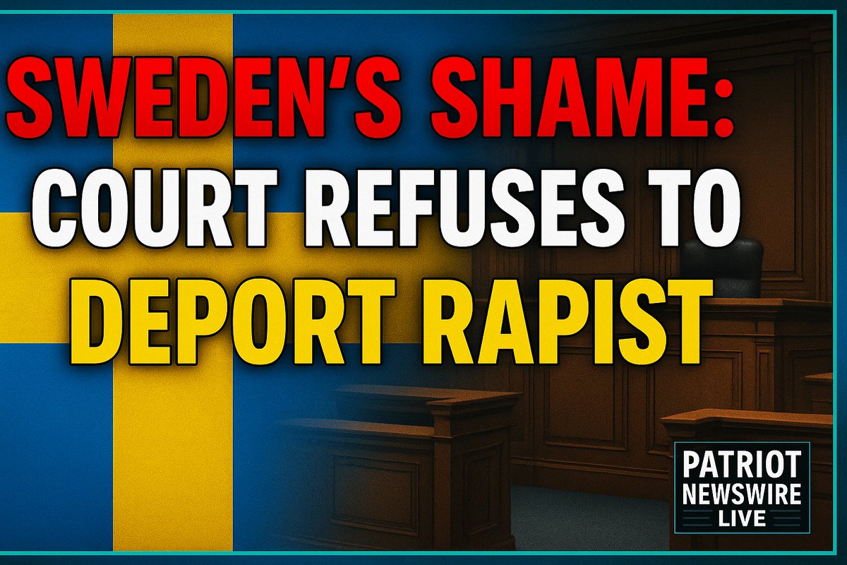 Unbelievable! ‼️
Sweden protects a rapist instead of its citizens — what happened to justice? FOLLOW <a href="/NewswirePatriot/">Patriot🇺🇸Newswire</a>
patriotnewswire.com/swedens-shame-…