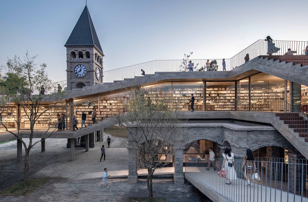 illustrarch's tweet image. Mengzi NSAU Bookstore of Librairie Avant-Garde by ZAO/Zhang Ke Architecture Office

#library #architects #design #architecture #illustrarch