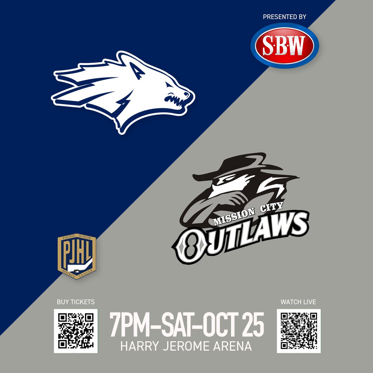 NVanWolfPack's tweet photo. #gameday Let's Pack the Den to see the North Van Wolf Pack take on the Mission City Outlaws at Harry Jerome Arena tonight at 7PM!

Buy tickets at https://t.co/Xrdqke1D8k

#StrengthOfThePack #PJHL #homegame #packtheden
#smithbroswilson https://t.co/54N8LtY1S2
