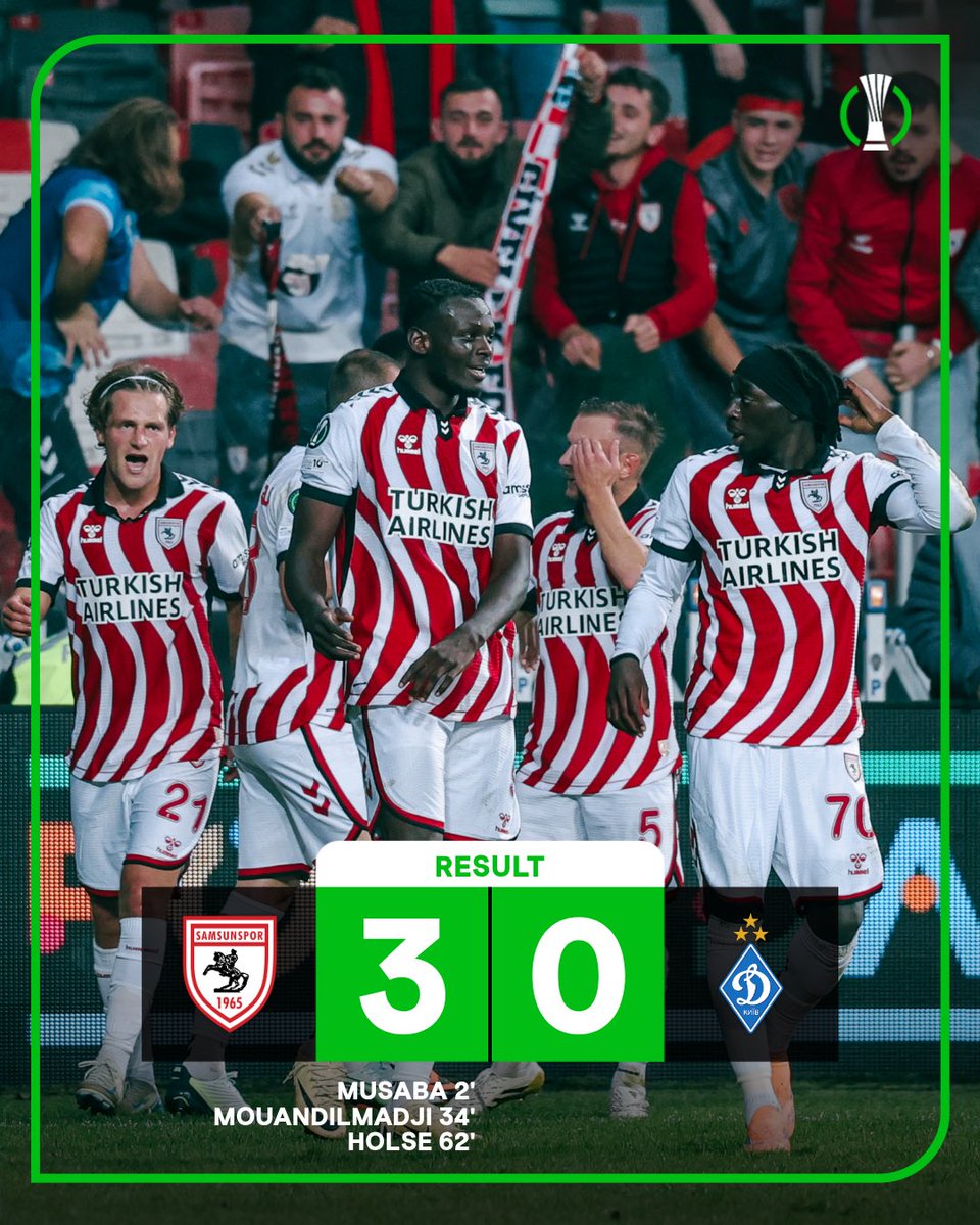 Fazla kalabalığa gerek yok...
Türkiye'nin 3 değerli ve büyük kulübü gerekli ülke puanlarını topluyor zaten...
Samsunsporlu olmak bir ayrıcalıktır ve Atatürk'lü armaya aşık olduğumuz için çok gururluyuz.❤️🤍🖤
Tebrikler savaşçılar👏🏻
<a href="/Samsunspor/">Samsunspor 🇹🇷</a> 😍