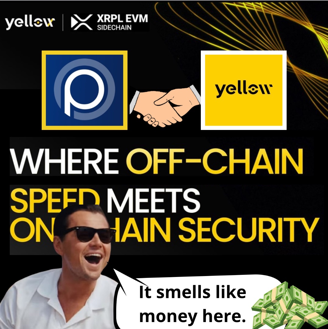 Yellow Network joins XRPL EVM Sidechain with <a href="/Peersyst/">Peersyst Technology</a> 🔥🚀

The era of RWA is on <a href="/Yellow/">Yellow</a>  Network. This is not FOMO!! It’s reality!! Utility and institutions.

It’s your choice!!! 🫵

#XRPL #RWA #DeFi #Yellow #YellowNavy #RWA

👉 x.com/yellow/status/…
