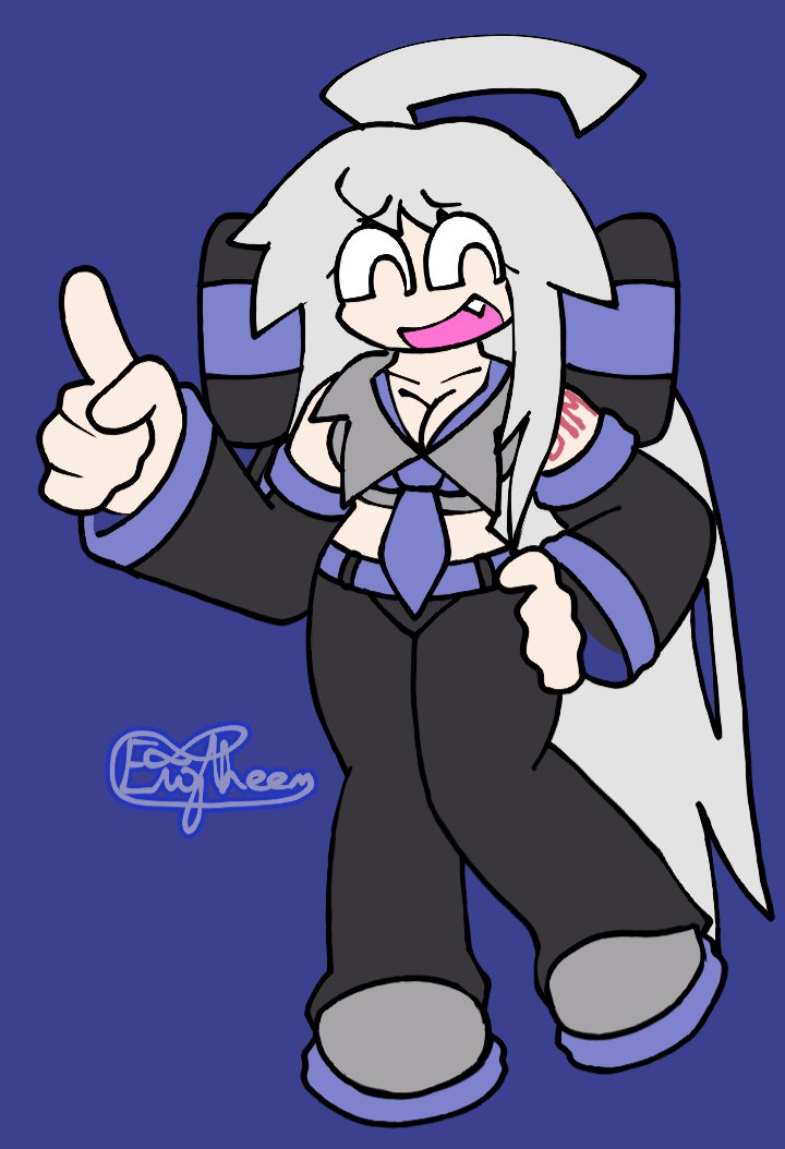 silly_eighty's tweet photo. HAKU (gosh i love how "fnf" i drew her)
#YowaneHaku https://t.co/ohRUtOE7xx