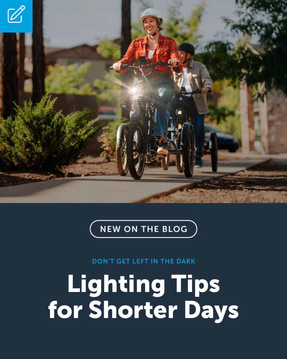 lectricebikes's tweet image. 🍂 Autumn means earlier sunsets, but just because the sun sets sooner doesn’t mean your rides should too!

Stay seen, stay safe, and learn why good lighting makes all the difference. 🔦🚲

lectricebikes.com/blogs/blog/why…