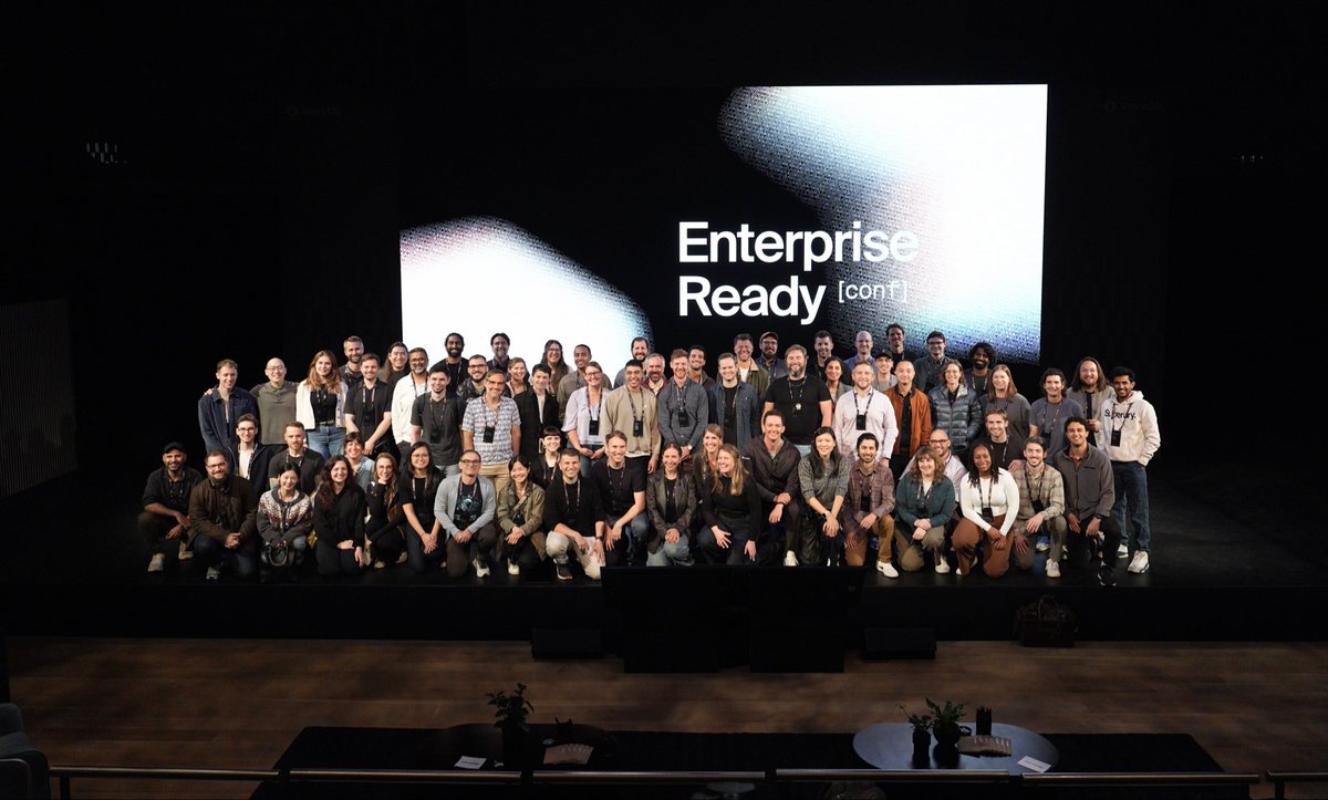 Thank you to our incredible team and all of the speakers at Enterprise Ready Conf yesterday!

Absolutely phenomenal work from our brand and events team… wow! 🤩