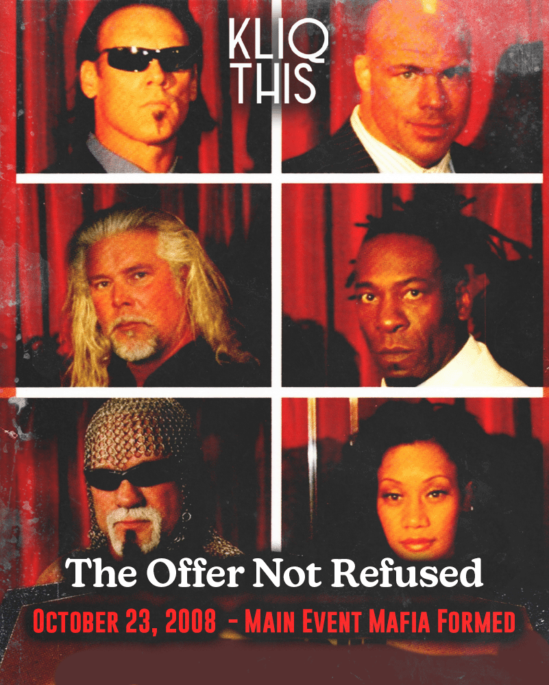 KliqThisPodcast's tweet photo. OTD 17 Years Ago 📅 The Main Event Mafia is formed!
Catch #WhichWay ↔️ NOW. 🤘 https://t.co/qtKgr9JsXW