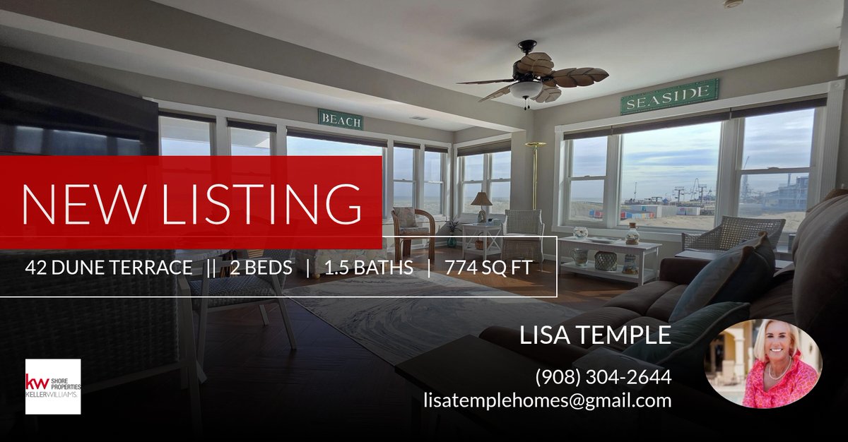 SureRealtor's tweet image. 📍 New Listing 📍 Take a look at this fantastic new property that just hit the market located at 42 Dune Terrace in Seaside Heights. Reach out here or at (908) 304-2644 for more information

Lisa Temple
"Your Realtor of Choic... homeforsale.at/42_DUNE_TERRAC…