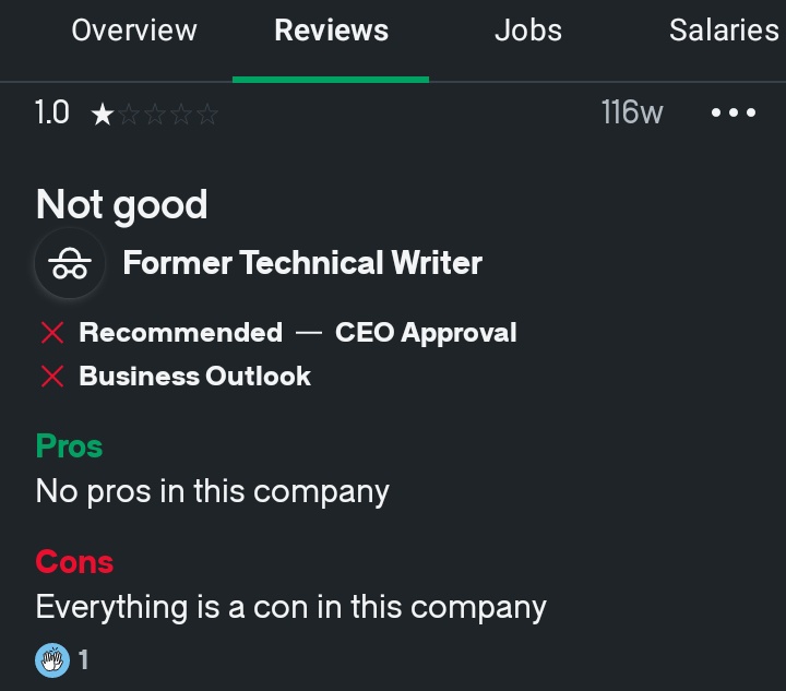 devdotenv's tweet image. Lmao, someone said this about the place I used to work.. couldn’t agree more!