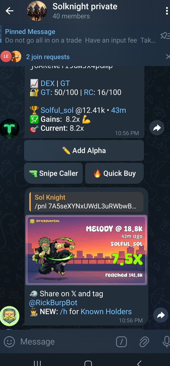7.5x 

$MELODY 

/pnl 7A5seXYNxUWdL3uRWbwBMDxskjoAReNeTi5dW3x4pump 

Dm me to join my tg group 

#Solana #Memecoin