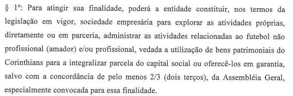 RentistaDoTeto's tweet photo. @VDA_FC A aprovação da SAFiel não precisa passar pelo Conselho Deliberativo. Pode ser definida em Assembleia Geral (art 2º, § 1°), que pode ser convocada por 20% dos associados com direito a voto (IV, art 45). É possível começar um abaixo-assinado com os sócios que querem o bem do Timão! https://t.co/SL5jPUeHCs