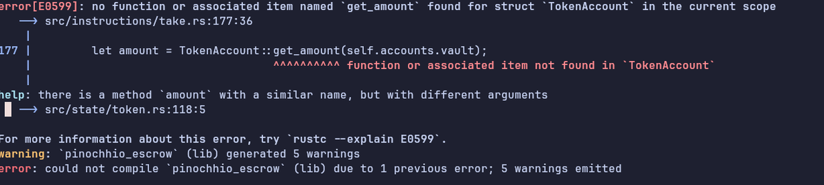 ktan_wolf's tweet photo. does anyone know how to getch the vault balance in the pinocchio-token TokenAccount , .get_amount() is not listed in it.
@blueshift @NFTtaylor https://t.co/URj05thSdT