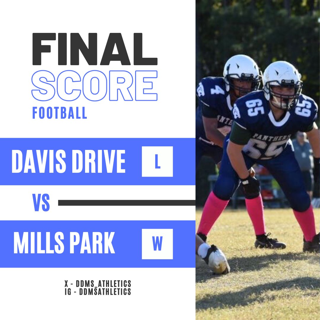 Not the result we wanted, but our Panthers showed heart and fight until the end. Getting better every day!