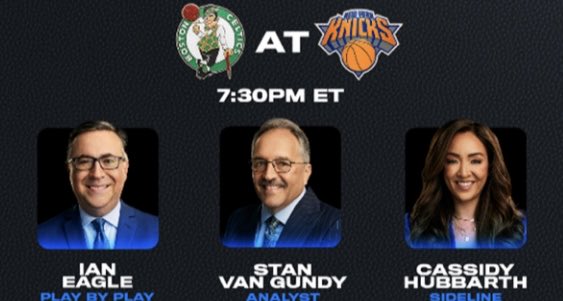 Stefan Bondy (@sbondynba) on Twitter photo Broadcast team for the Knicks first ever game on Amazon Prime Broadcast team for the Knicks first ever game on Amazon Prime