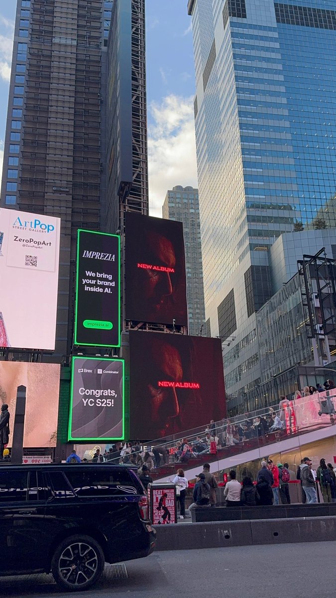 Bring your brands inside AI chatbots, agents, copilots; App owners can sign up to earn ad revenue: imprezia.ai

Thank you <a href="/brexHQ/">Brex</a> for the <a href="/ImpreziaAI/">Imprezia</a> billboard in Times Square! 🎉