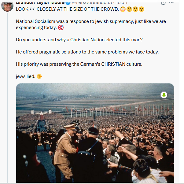 LibertyFirst99's tweet photo. @anubi77787292 Noto Anubi che in #USA i repost a roba del genere ritenuta tabu arrivano ad essere migliaia e senza freni. Ciò mi fa pensare anche alla possibilità che sia l'area UE che da noi blocca X molto di più, che ci siano molti più ceppi tipo #DigitalAct in questo totalitarismo UE 🫢 https://t.co/f9FPsHFyPb