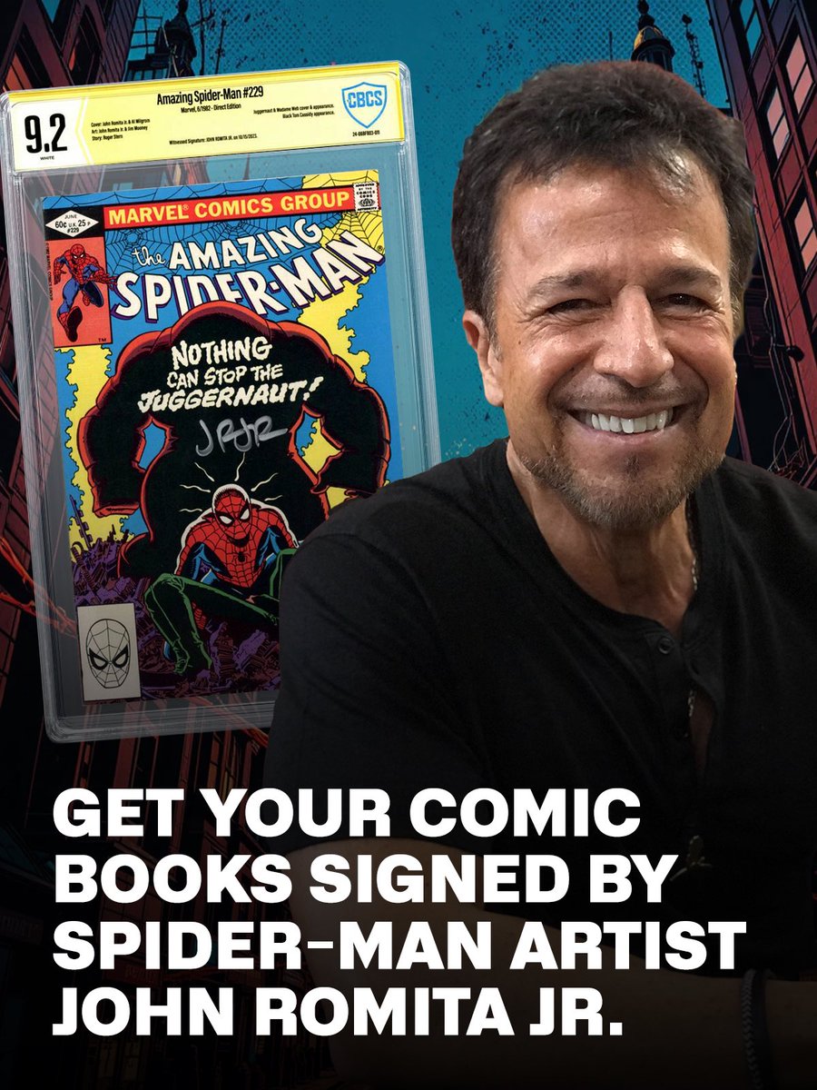 CBCS is teaming up with <a href="/txcardshows/">TX Card Shows</a> for a mail-in signing this December! All books must be received by December 10, 2025.

Romita Jr. is a renowned comic book artist who has worked on many of the top comic book characters throughout his career. He’s co-created iconic characters,