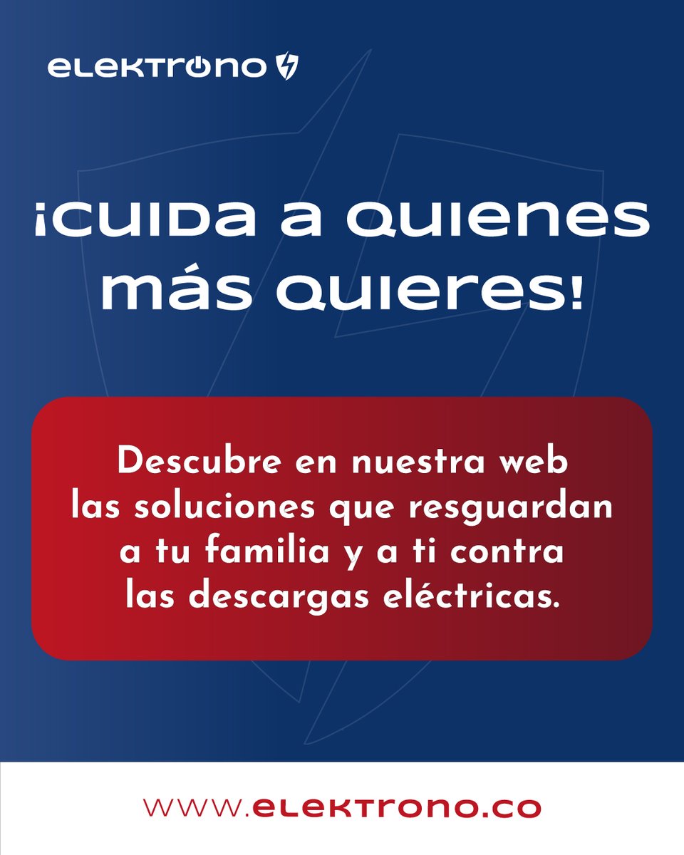 abenetco's tweet photo. La seguridad de tu familia es lo más importante. ❤️ No dejes nada al azar e invierte en la tranquilidad de los tuyos.
Descubre cómo nuestras soluciones pueden proteger a tu familia y a tu hogar de las descargas eléctricas. ⚡️

#Elektrono #MantenimientoDePararrayos https://t.co/H6Zhemkong
