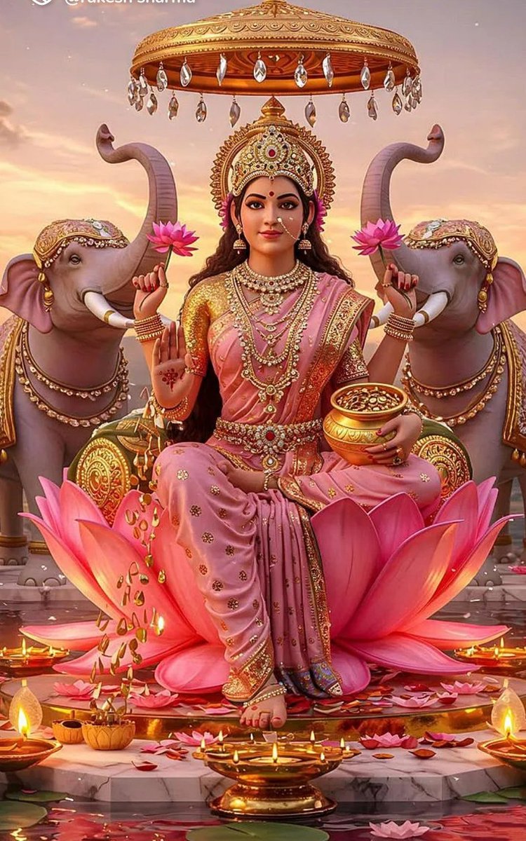 🙏🙏
कमले कमलालये प्रसीद प्रसीद,
ॐ श्रीं ह्रीं श्रीं महालक्ष्म्यै नमः !!
🪷🪷🪷🪷🪷
ॐ महालक्ष्म्यै नमो नमः 🙏🚩
जय लक्ष्मी माता जी की 🙏🚩
🌺🌺🌺🌺🌺
तेरी लीला अपरंपार है, सभी मित्रों को अनुगृहित करो माते।
🙏🙏🙏
🪷🪷🪷🚩🚩🚩🚩
