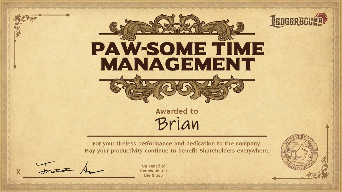 ledgerbound's tweet image. Our productivity during Steam Next Fest was off the charts! We took time this week to celebrate each and every one of our community members for their individual contributions to our demo's success with a custom participation certificate.
#indiedev #indiegamedev