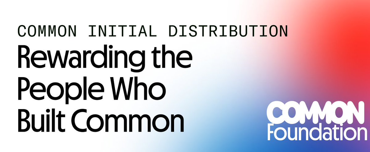 Commonfnd's tweet image. Coordination is no longer limited by headcount. It's limited by incentive design.
Today, the Common Foundation announces the first $COMMON retrodrop.
A reward for everyone who believed in us before we could prove it.
Full thread 🧵