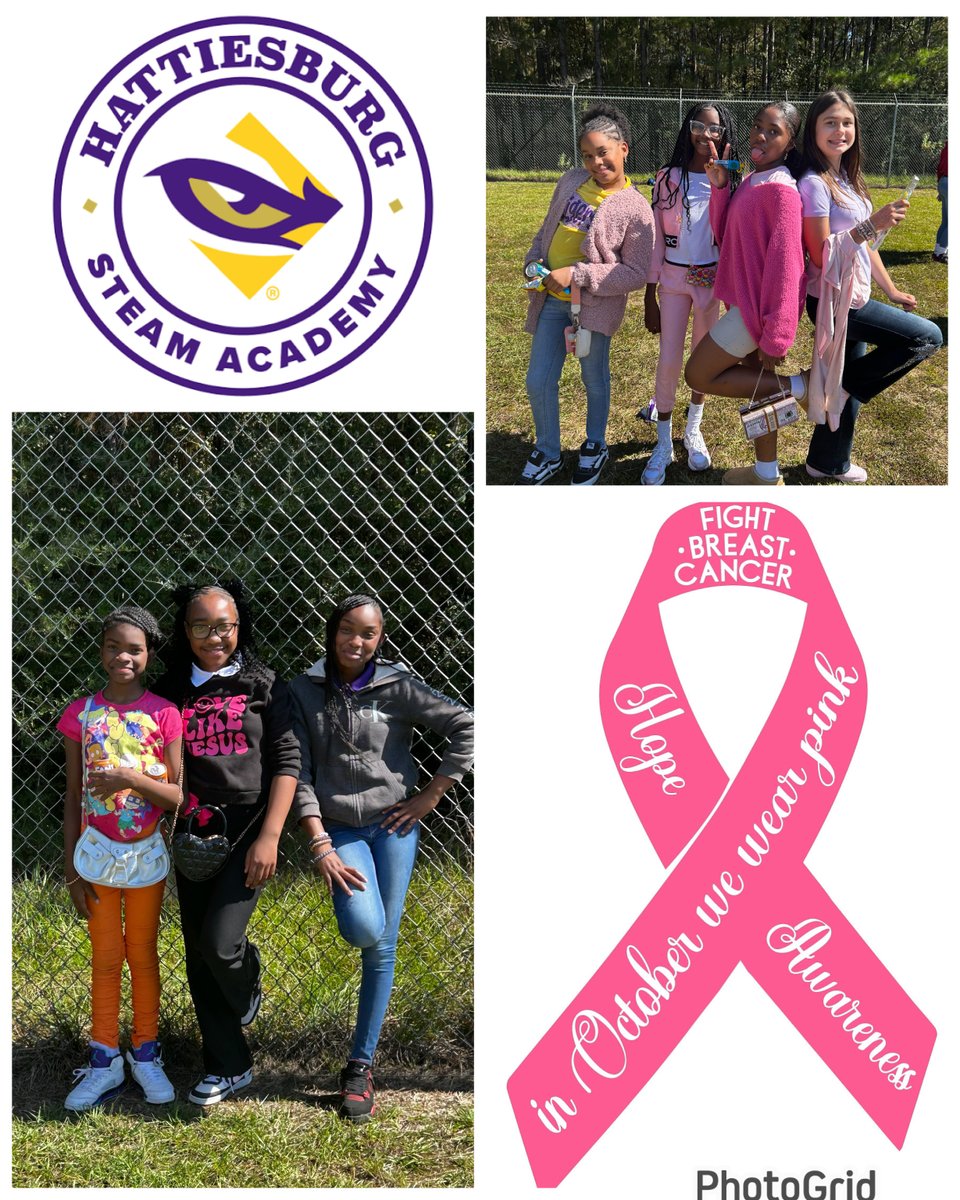 burney_social's tweet image. Students at Hattiesburg STEAM Academy wear vibrant pink, uniting in support and hope this October. Join us in raising awareness and fighting breast cancer. #BreastCancerAwareness #PinkPower #CommunityStrong #STEAM #HPSD
