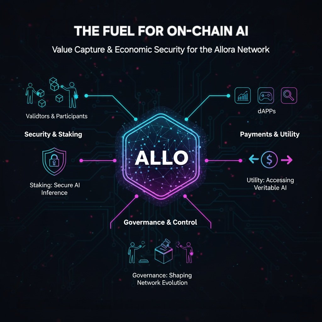 0xVendetta__'s tweet image. Day 28 of saying gML till @AlloraNetwork TGE;

The $ALLO token is the fundamental fuel and security anchor for Allora Network. It serves multiple critical utilities e.g. staking by validators and other participants to secure AI inferences, payment for AI inference requests from…