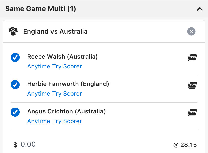1st #RugbyLeagueAshes Test &amp; 2nd Round of  #PacifcChampionships this weekend &amp; here are our Multi plays as heard with the Boys <a href="/SportsBrekky/">91.3 Sports Breakfast</a>👉🏉 Winner Margins,Try Anytime x 2 &amp; Same Game Multi. <a href="/jlandsme_93/">Jacob Landsmeer</a> <a href="/913sportfm/">91.3 SportFM</a> <a href="/PerthGuru1988/">B Army</a> <a href="/timw1995/">Tim Walker</a>
