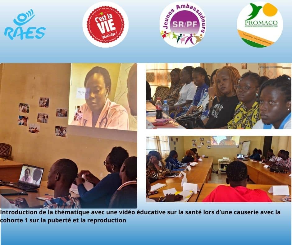 JASRPFBurkina's tweet image. Causerie Éducative à Ouagadougou !
Le projet #CestLaVie2 renforce l’éducation des jeunes sur la #santésxuelle et #reproductive.
Une rencontre sur la puberté et la reproduction a permis d’échanger sur l’acceptation de soi, l’hygiène et la prévention des risques. 👩🏽‍🏫👨🏾‍🏫