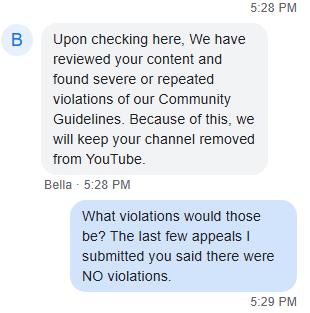 LuLuYamOfficial's tweet photo. I need help. Genuinely. I'm at a loss. The last five times my channel was removed @youtube constantly told me they found zero violations. Now they're telling me they are. I told you all this would happen. They won't be giving me my channel back. @TeamYouTube https://t.co/lyvgalnjzW