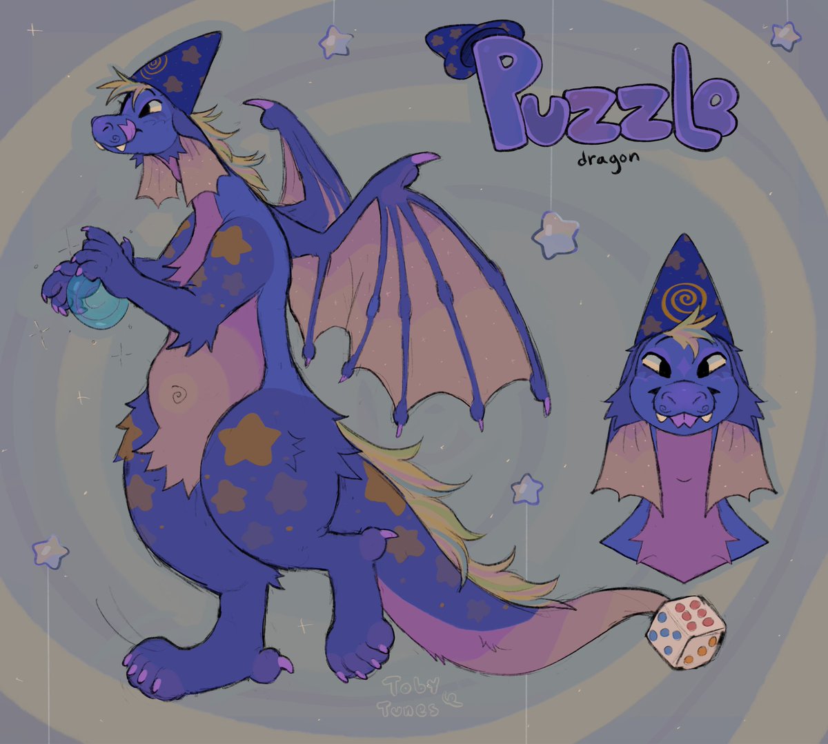 New dragon I made his name is Puzzle 🧩