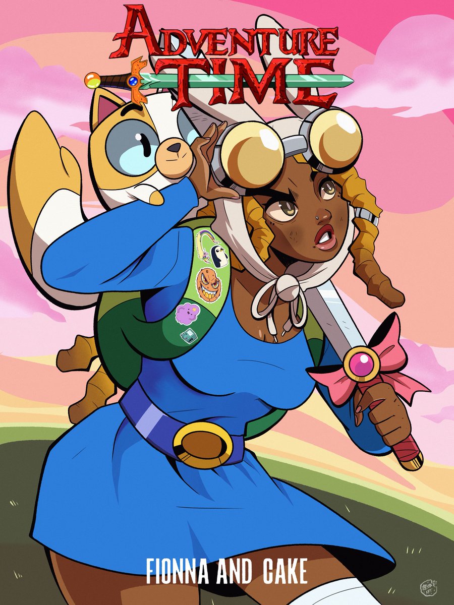 Adventure Time: Fionna and Cake season 2 is out now! I wanted to bring back this illustration for it 😌