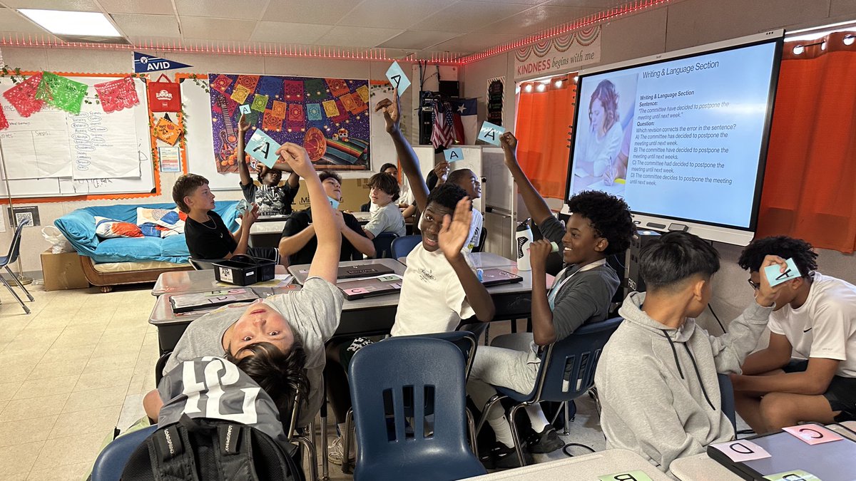 PSAT prep was in full effect!

Our students engaged with every aspect of the AVID Framework — Student Agency, Opportunity Knowledge, and Rigorous Academic Preparedness. <a href="/AVID4College/">AVID</a> <a href="/RTMSThundercats/">Ronald Thornton Middle School</a> <a href="/FortBendISD/">Fort Bend ISD</a> #LeadthePAC #LevelUp  #AVIDFramework #CollegeReady #PSATPrep