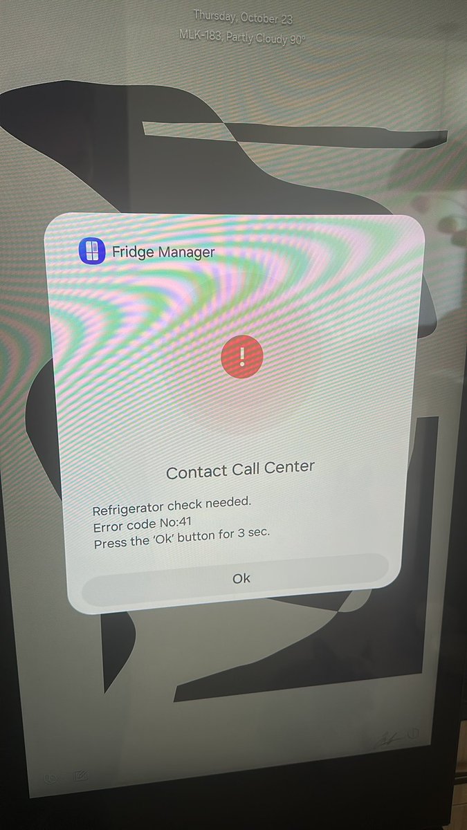 Amazing AI technology in my refrigerator.  This is the future.