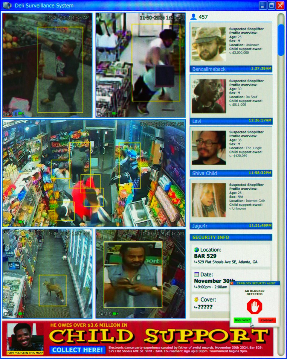 Ai tracker surveillance rave fliers 😌