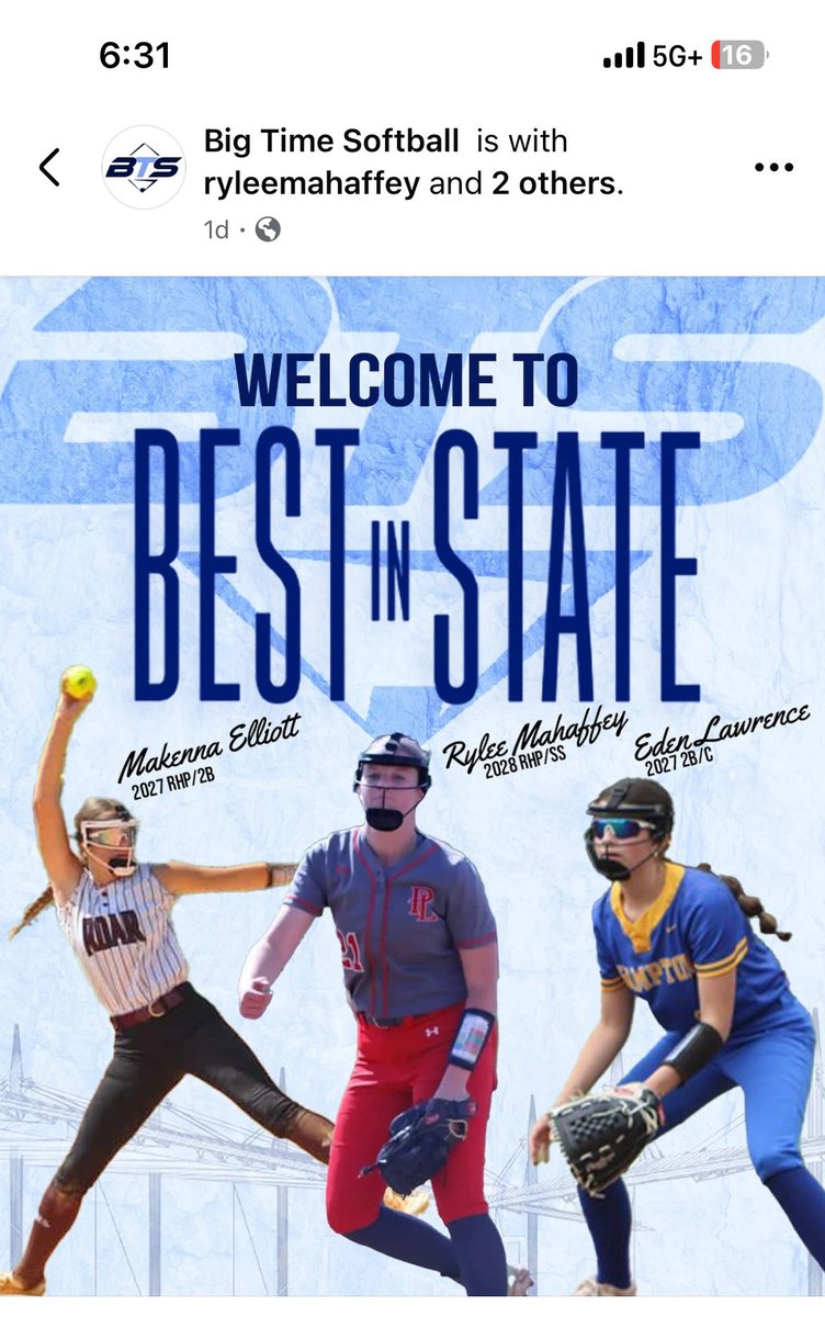 Shout to rising 2027 RHP and newcomer to Lady Steel West, MaKenna Elliott on her selection <a href="/BigTimeSoftball/">Big Time Softball</a> Best in Stats winter edition! Go represent LSW! 

<a href="/PennStateSB/">Penn State Softball</a> <a href="/VilleSoftball/">MillersvilleSoftball</a> <a href="/LVCsoftball/">LVC Softball</a> <a href="/KUBearsSoftball/">Kutztown University Softball</a> <a href="/Mansfield_Sball/">Mansfield Softball</a>