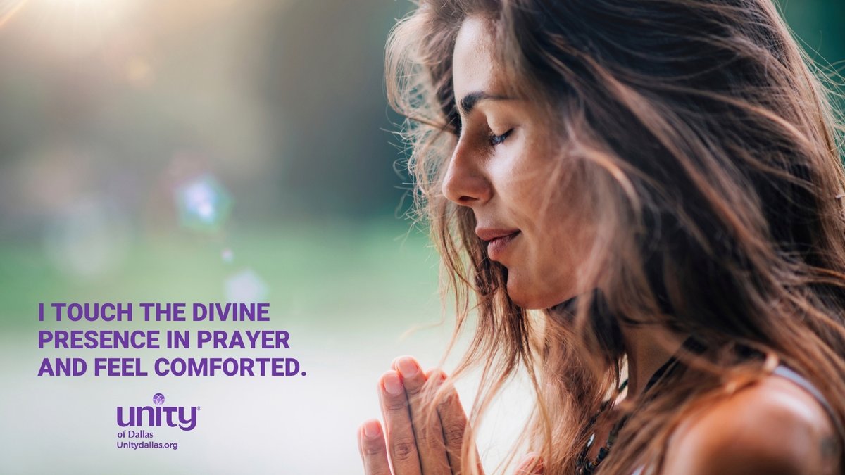 UnityDallas's tweet image. Comforted
“I TOUCH THE DIVINE PRESENCE IN PRAYER AND FEEL COMFORTED.”– Dailyword.com
#DailyWord #Unity #UnityDallas #Comforted